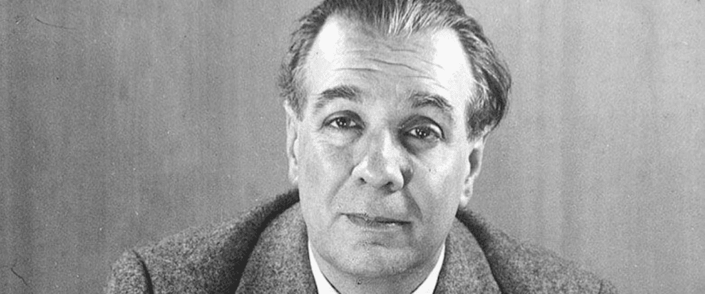 jorge luis borges black and white
